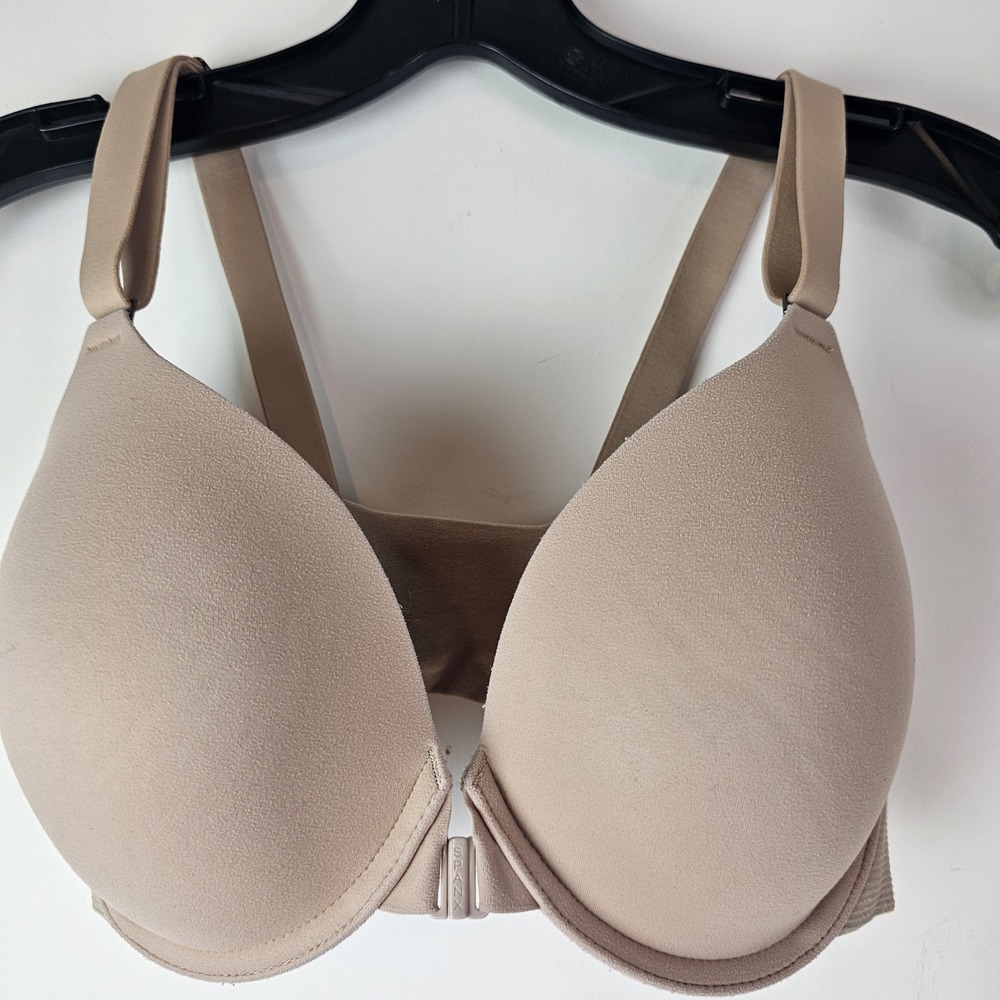 SPANX Womens‎ Front Closure Bra Beige 32DD Underwire Adjustable Straps